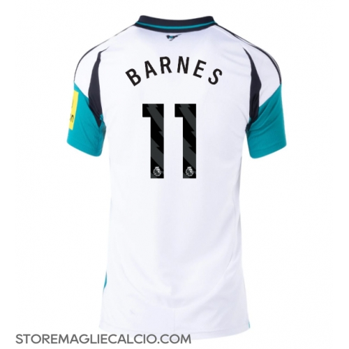 Newcastle United Harvey Barnes #11 Maglia Gara Trasferta Repliche 2024-25 Donna Maniche Corte Newcastle United Harvey Barnes #11 Maglia Gara Trasferta Repliche 2024-25 Donna Maniche Corte